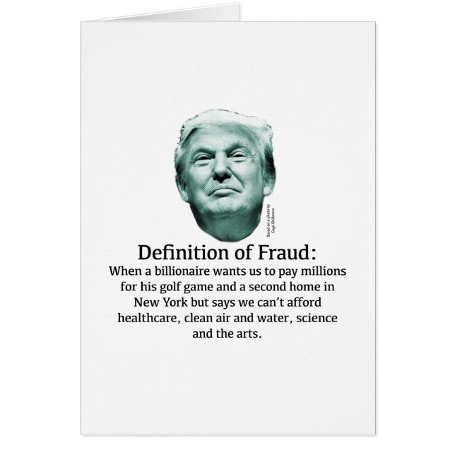 Definition of Fraud - TRUMP (Front)