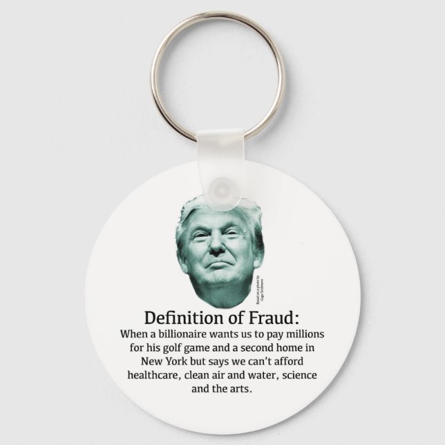 Definition of Fraud - TRUMP Key Ring (Front)