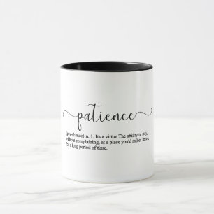 Definition Of Patience Mug