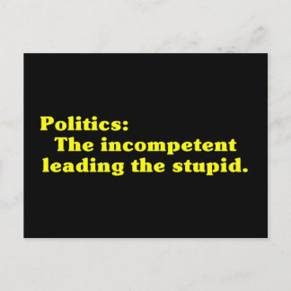 Definition of Politics Postcard