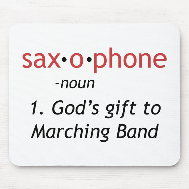 Definition of Saxophone Mouse Mat (Front)