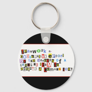 Definition of Teamwork Key Ring