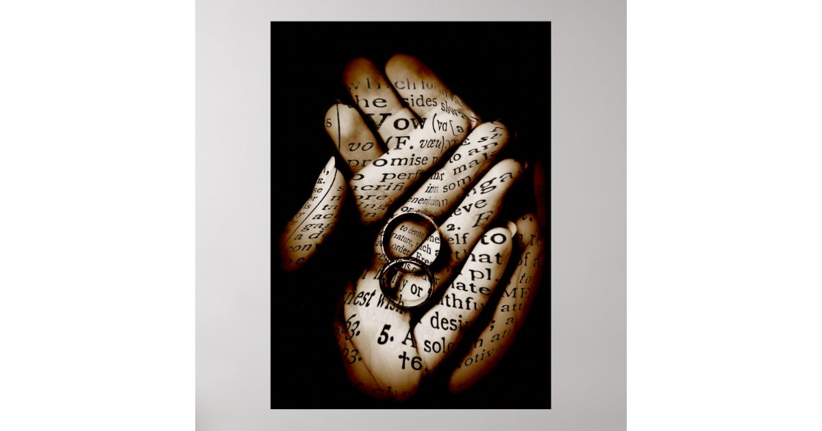 definition-of-vow-poster-zazzle-co-uk