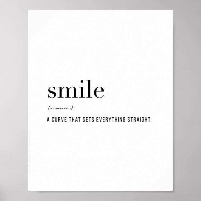 Definition Smile Poster (Front)
