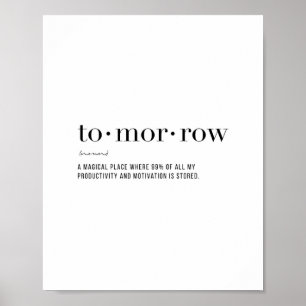 Definition Tomorrow Poster
