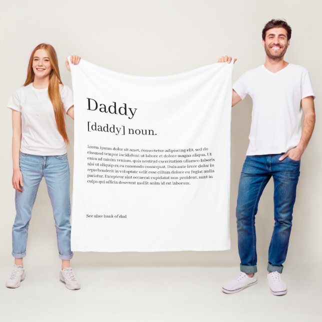 Definition Your Own Fun Personalised  Fleece Blanket (In Situ)