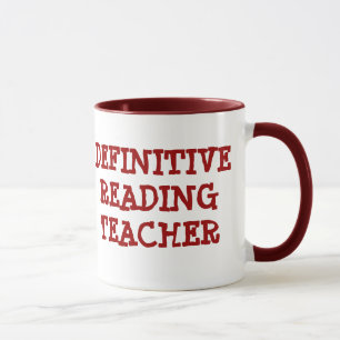 DEFINITIVE READING TEACHER Bookwork Ceramic Mug