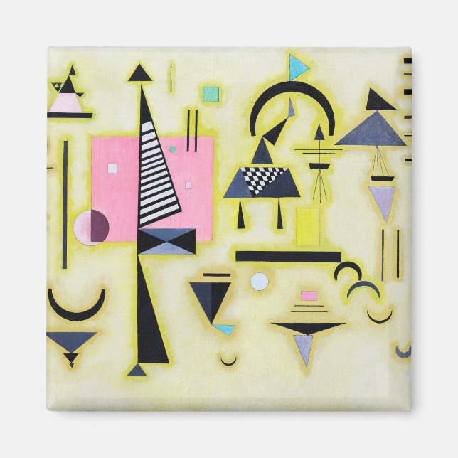 Definitive Rosy, Wassily Kandinsky Magnet (Front)