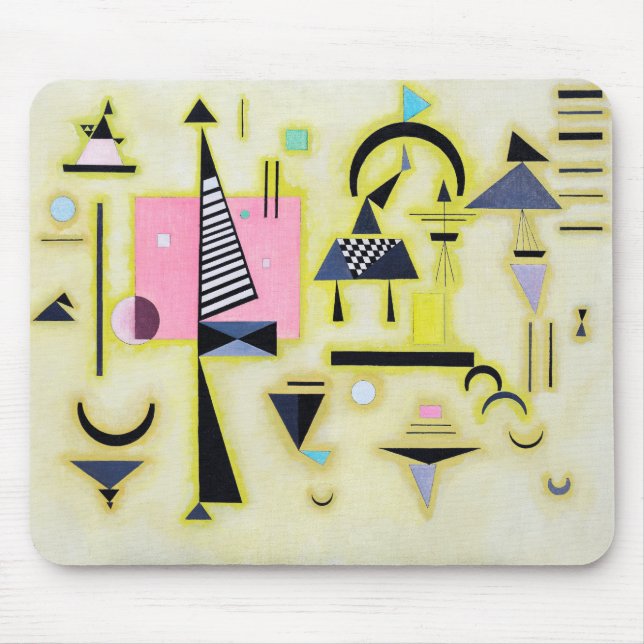 Definitive Rosy, Wassily Kandinsky Mouse Mat (Front)