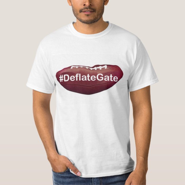 Deflated Football #Deflategate T-shirt (Front)