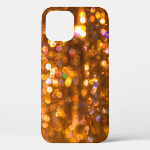 Defocused gold abstract christmas background iPhone 12 case