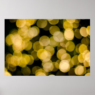 Defocused night light background. Abstract circula Poster