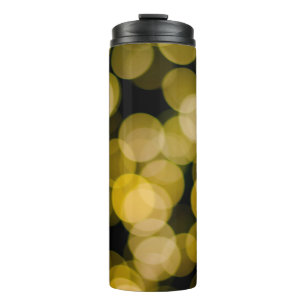 Defocused night light background. Abstract circula Thermal Tumbler