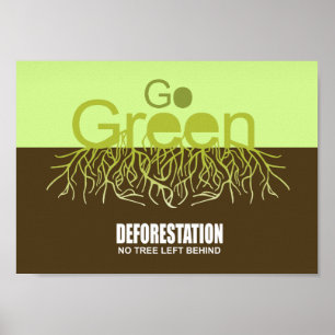 DEFORESTATION - NO TREE LEFT BEHIND POSTER