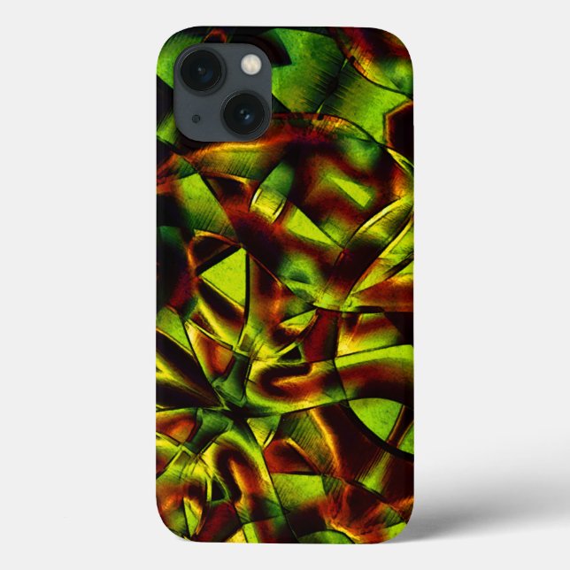 Deformed ties of burnt green ribbons Case-Mate iPhone case (Back)