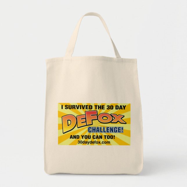 DeFox Grocery Tote Bag (Front)