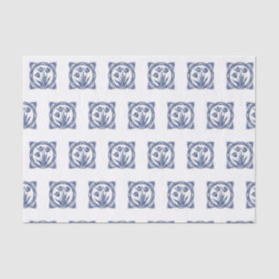 Deft Blue Tulip Souvenir Tissue Paper