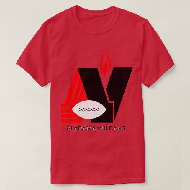 Defunct Alabama Vulcans 1979 TShirt (Design Front)