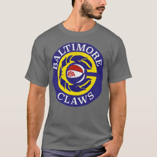 Defunct Baltimore Claws ABA Basketball 1976 T-Shirt