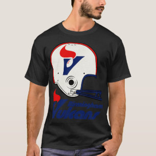 Defunct Birmingham Vulcans Team Helmet TShirt