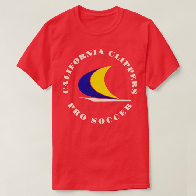 Defunct California Clippers NPSL 1967 T-Shirt (Design Front)