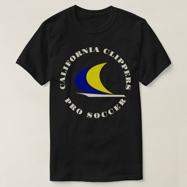 Defunct California Clippers NPSL 1967 T-Shirt (Design Front)