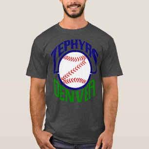 Defunct Denver Zephyrs Minor League Baseball 1989 T-Shirt