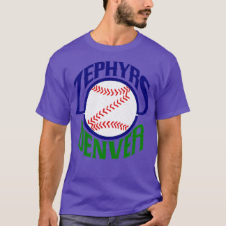 Defunct Denver Zephyrs Minor League Baseball 1989 T-Shirt
