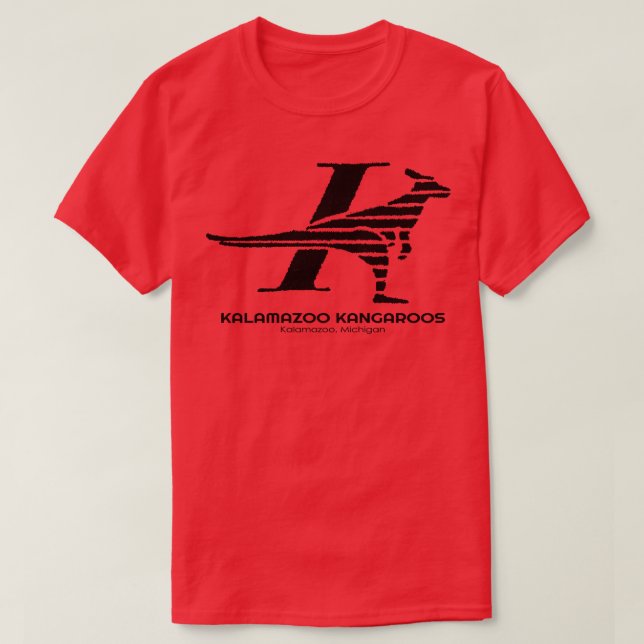 Defunct Kalamazoo Kangaroos 1984 T-Shirt (Design Front)