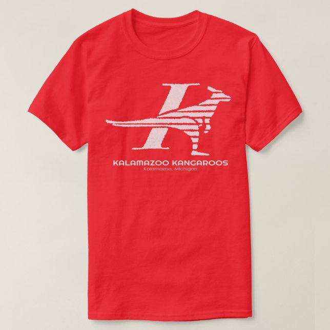 Defunct Kalamazoo Kangaroos 1985 T-Shirt (Design Front)