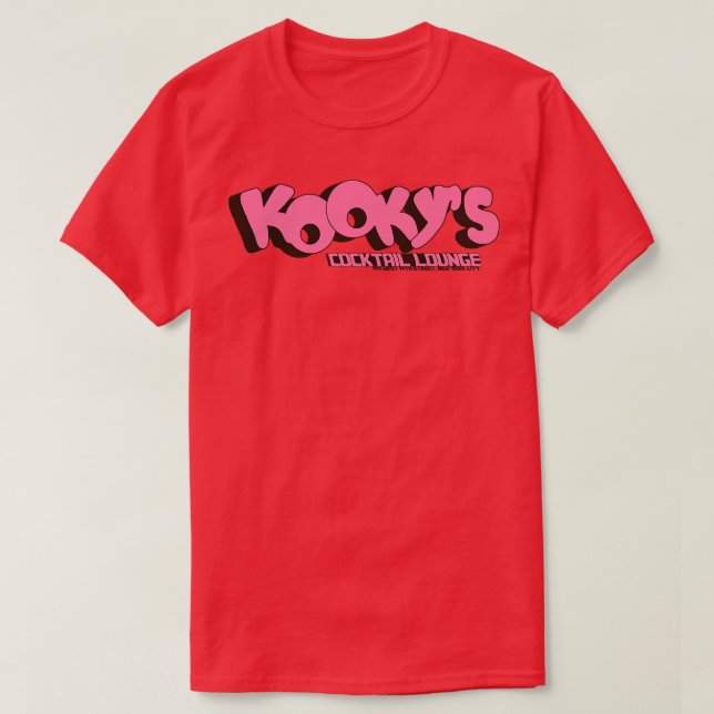 Defunct Kookys 60s 70s Lesbian Nightclub NYC T-Shirt (Design Front)
