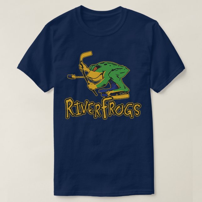 Defunct Louisville River Frogs Hockey Team T-Shirt (Design Front)