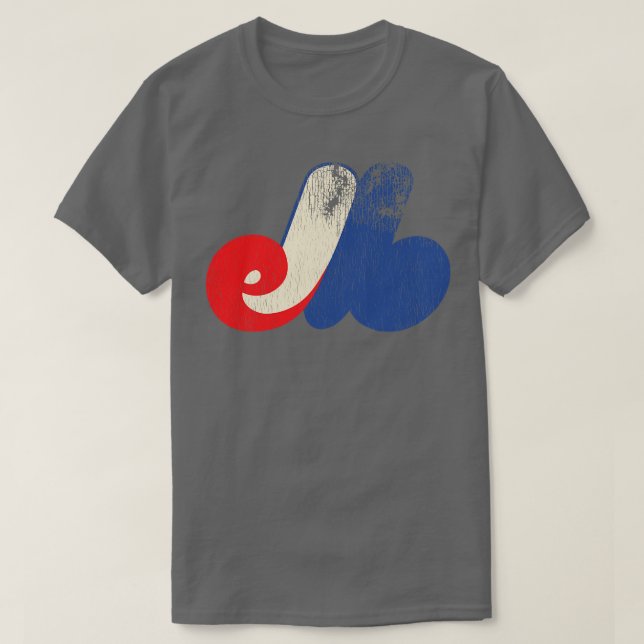 Defunct Montreal Expos Baseball T-Shirt (Design Front)