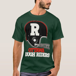 Defunct Ottawa Rough Riders  Team Helmet T-Shirt