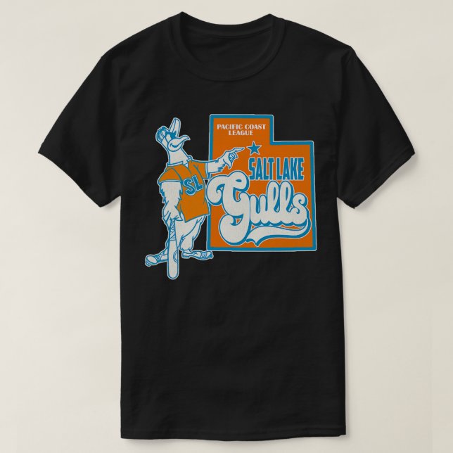 Defunct Salt Lake Gulls Baseball T-Shirt (Design Front)