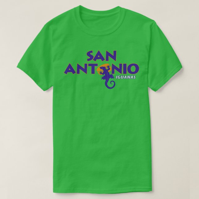 Defunct San Antonio Iguanas CHL Hockey 1994 T-Shirt (Design Front)