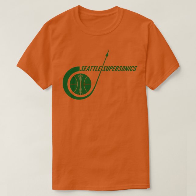 Defunct Seattle Basketball T-Shirt (Design Front)