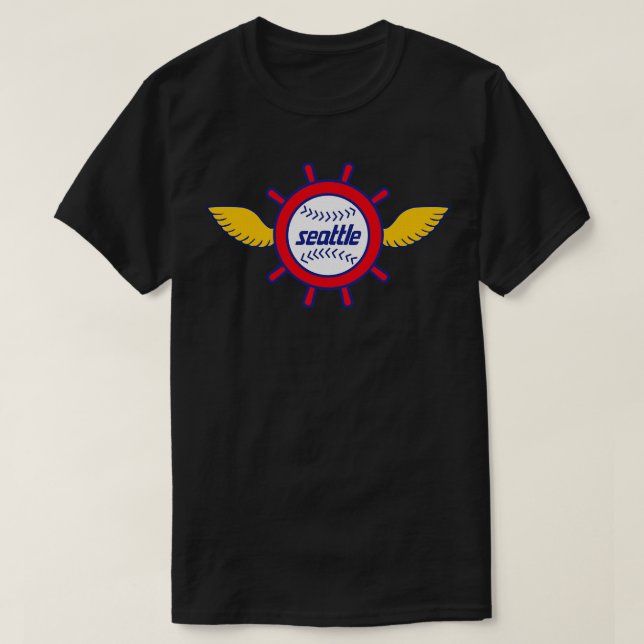 Defunct Seattle Pilots Baseball T-Shirt (Design Front)