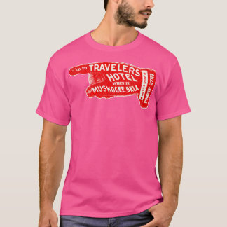 Defunct Travelers Hotel Muskogee Oklahoma Luggage T-Shirt