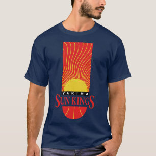 Defunct Yakima Sun Kings CBA Basketball 1990 T-Shirt