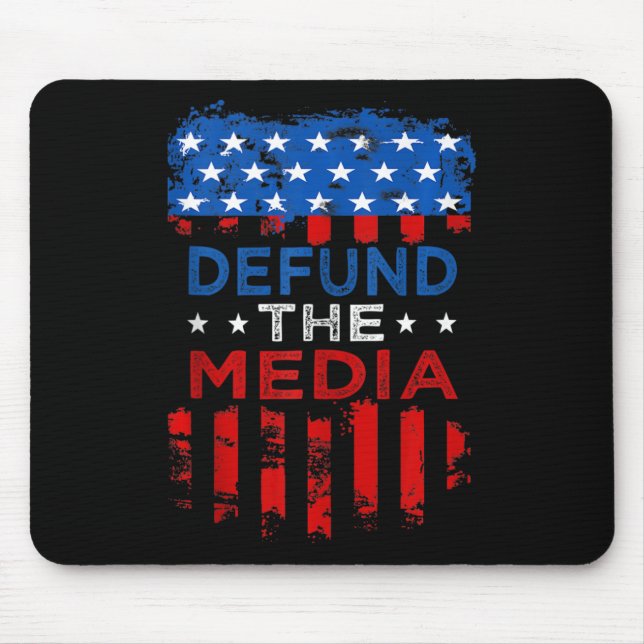 Defund Media Anti Fake News Defund The Media Tank  Mouse Mat (Front)