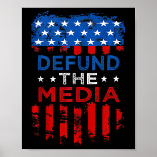 Defund Media Anti Fake News Defund The Media Tank  Poster