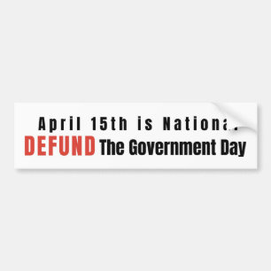 DEFUND the Government Bumper Sticker