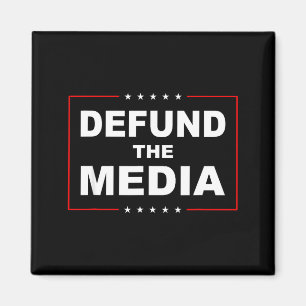 Defund The Media Stop Don't Suprt Fake News  Magnet