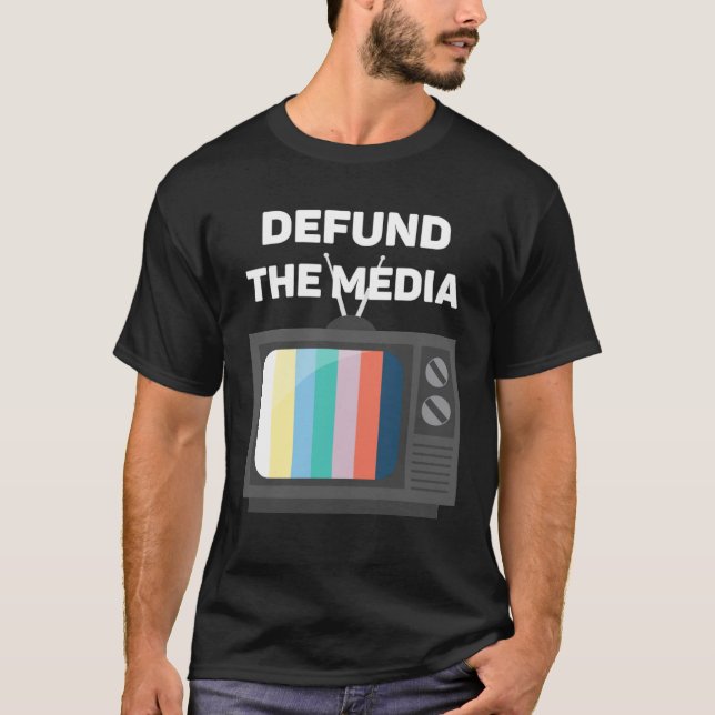 Defund The Media Vintage T-Shirt (Front)
