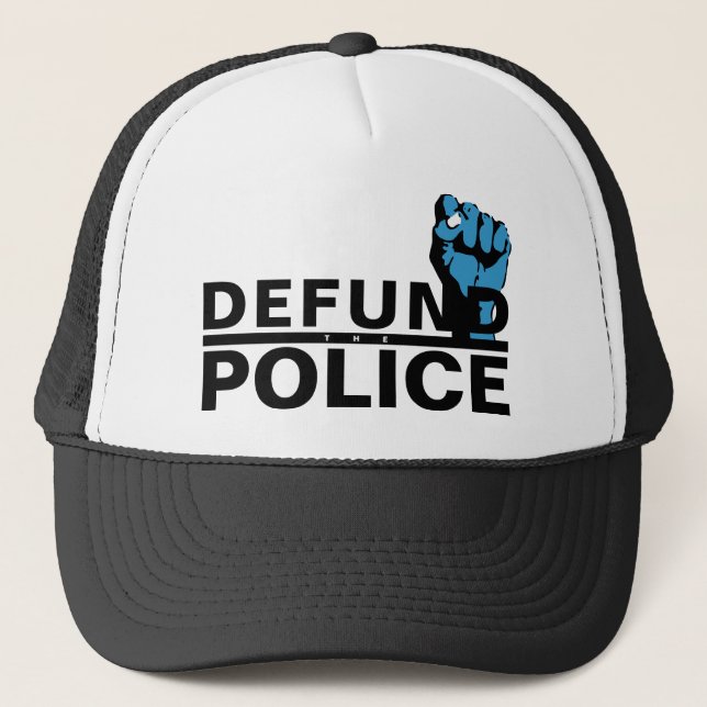 DEFUND THE POLICE TRUCKER HAT (Front)