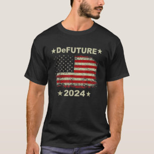 DeFUTURE 2024 Ron Desantis Florida American Flag V T-Shirt