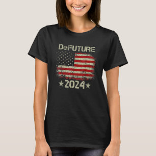 DeFUTURE 2024 Ron Desantis Florida US Flag Vintage T-Shirt
