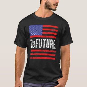 DeFUTURE Ron Desantis American Flag Florida Vintag T-Shirt