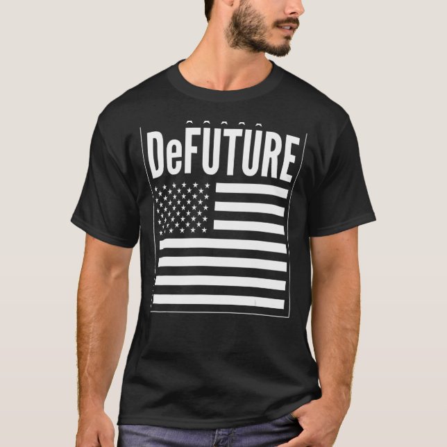 DeFUTURE Ron Desantis Florida American Flag T-Shirt (Front)